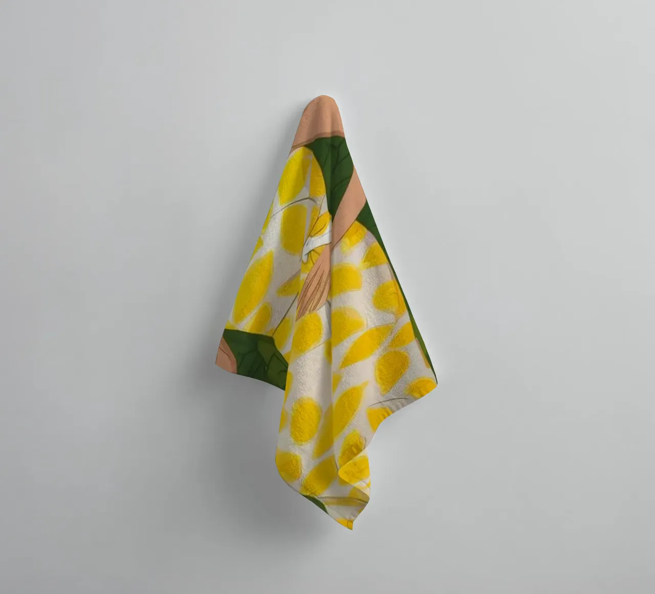 Robe jaune Jardin serviette de bain de Color Oblivion