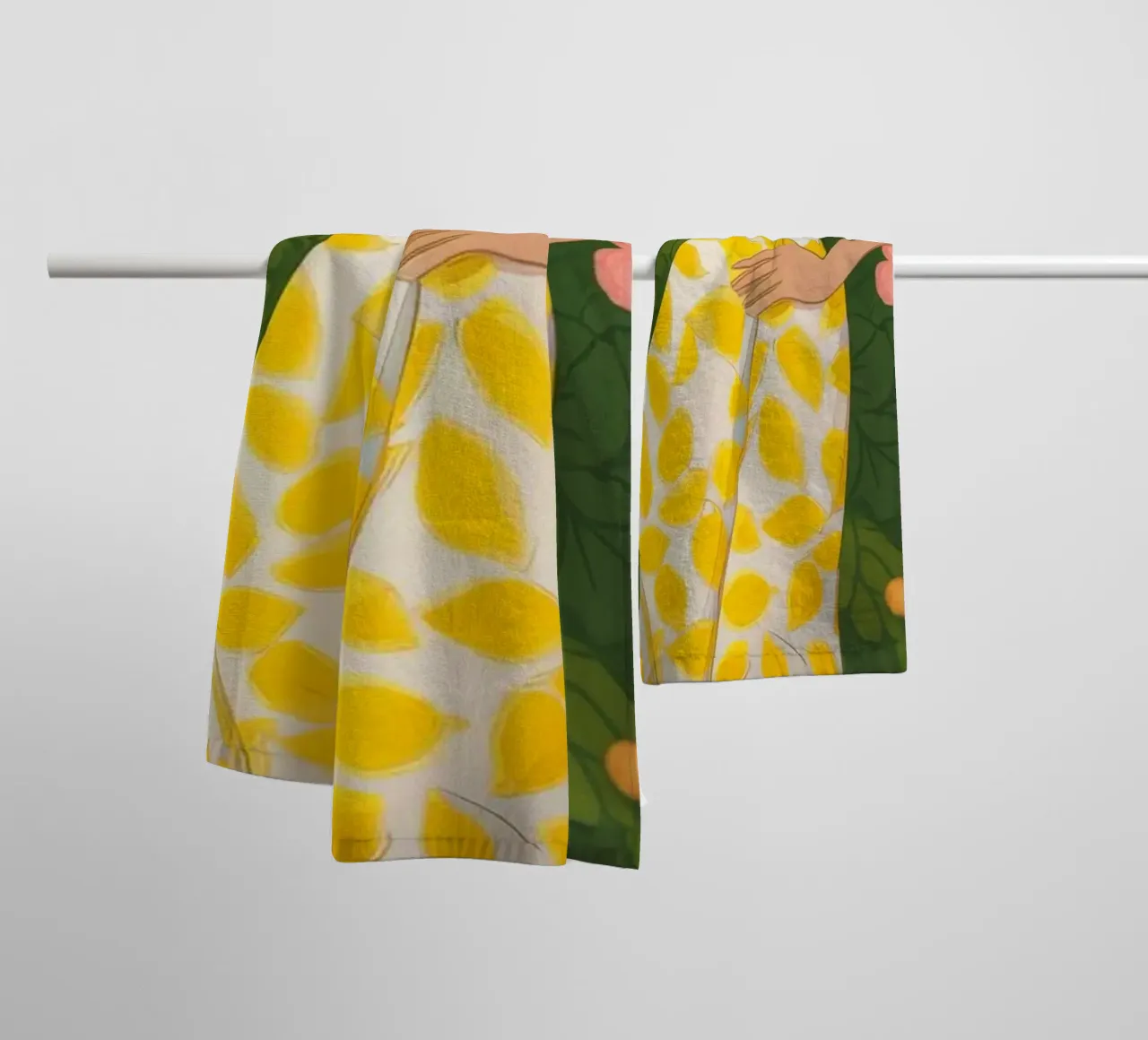 Robe jaune Jardin serviette de bain de Color Oblivion