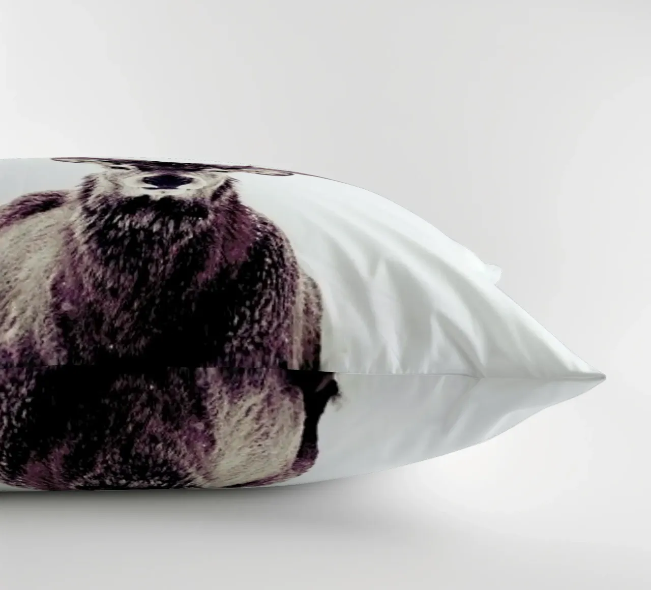 Stag InSnow 03 decorative cushion by Monika Strigel