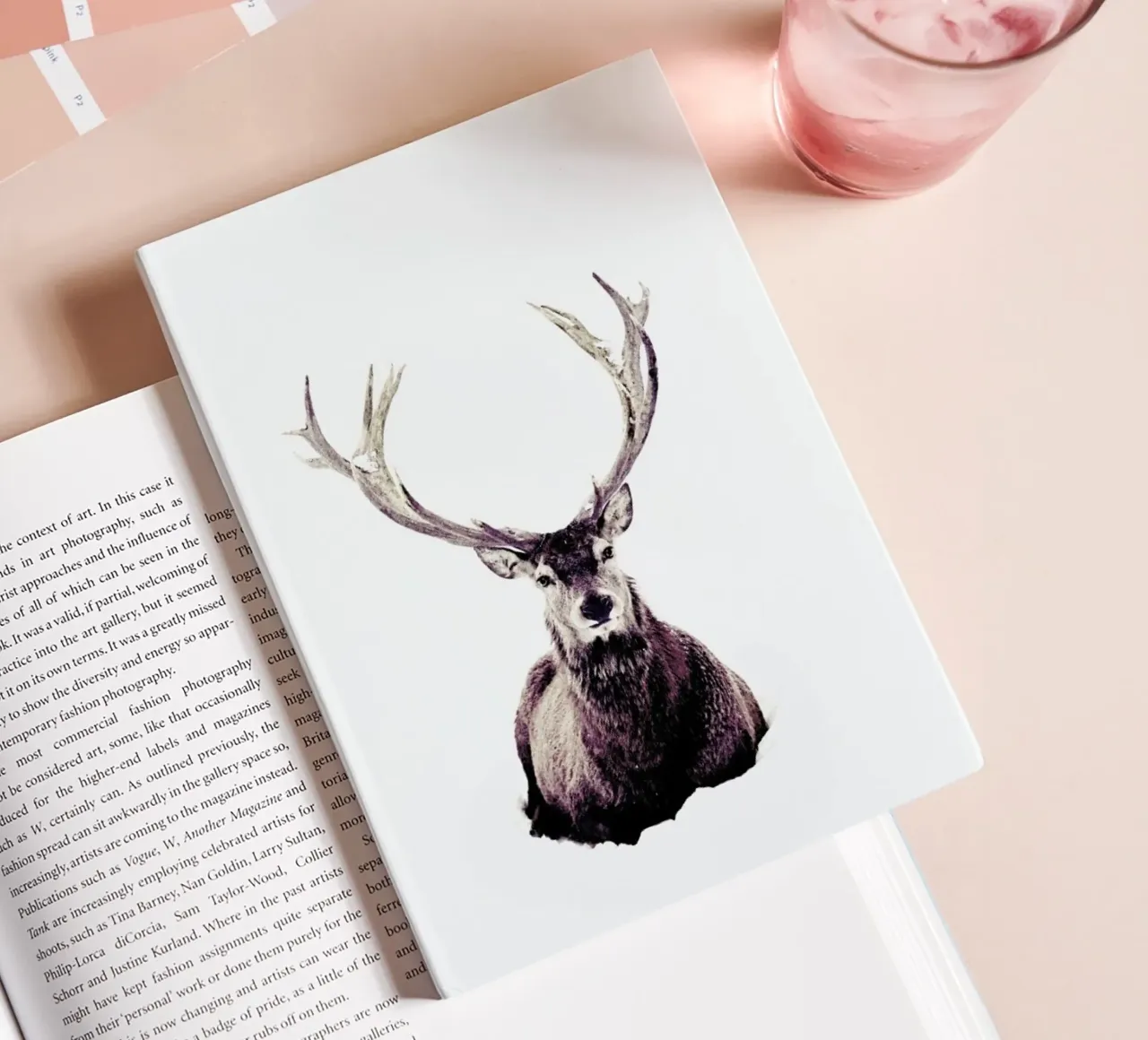 Stag InSnow 03 notebook by Monika Strigel