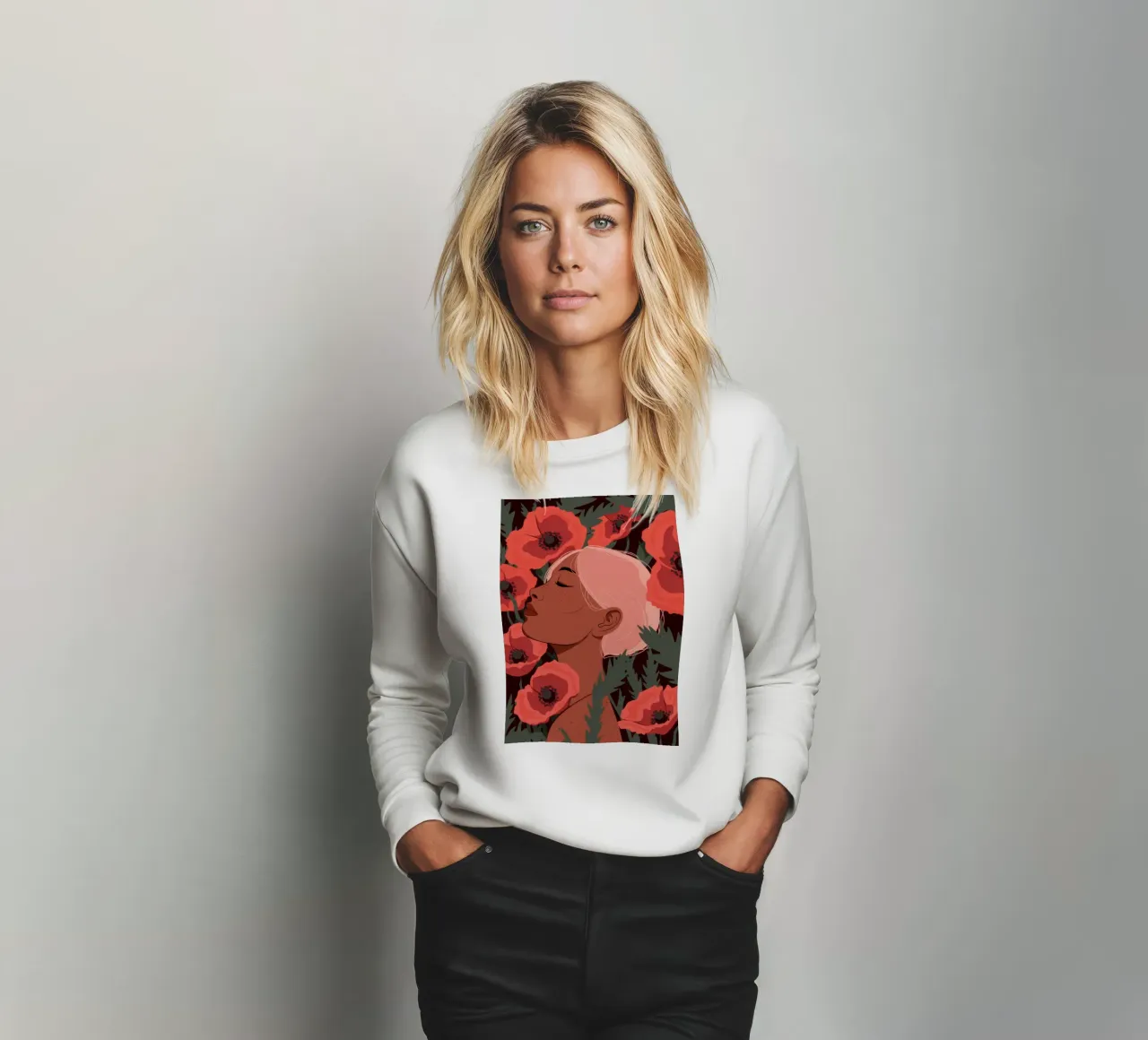 Campo di papaveri Reverie felpa da Color Oblivion