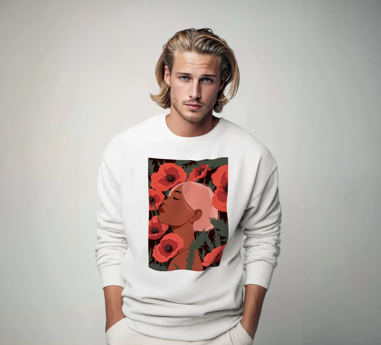 Campo di papaveri Reverie felpa da Color Oblivion