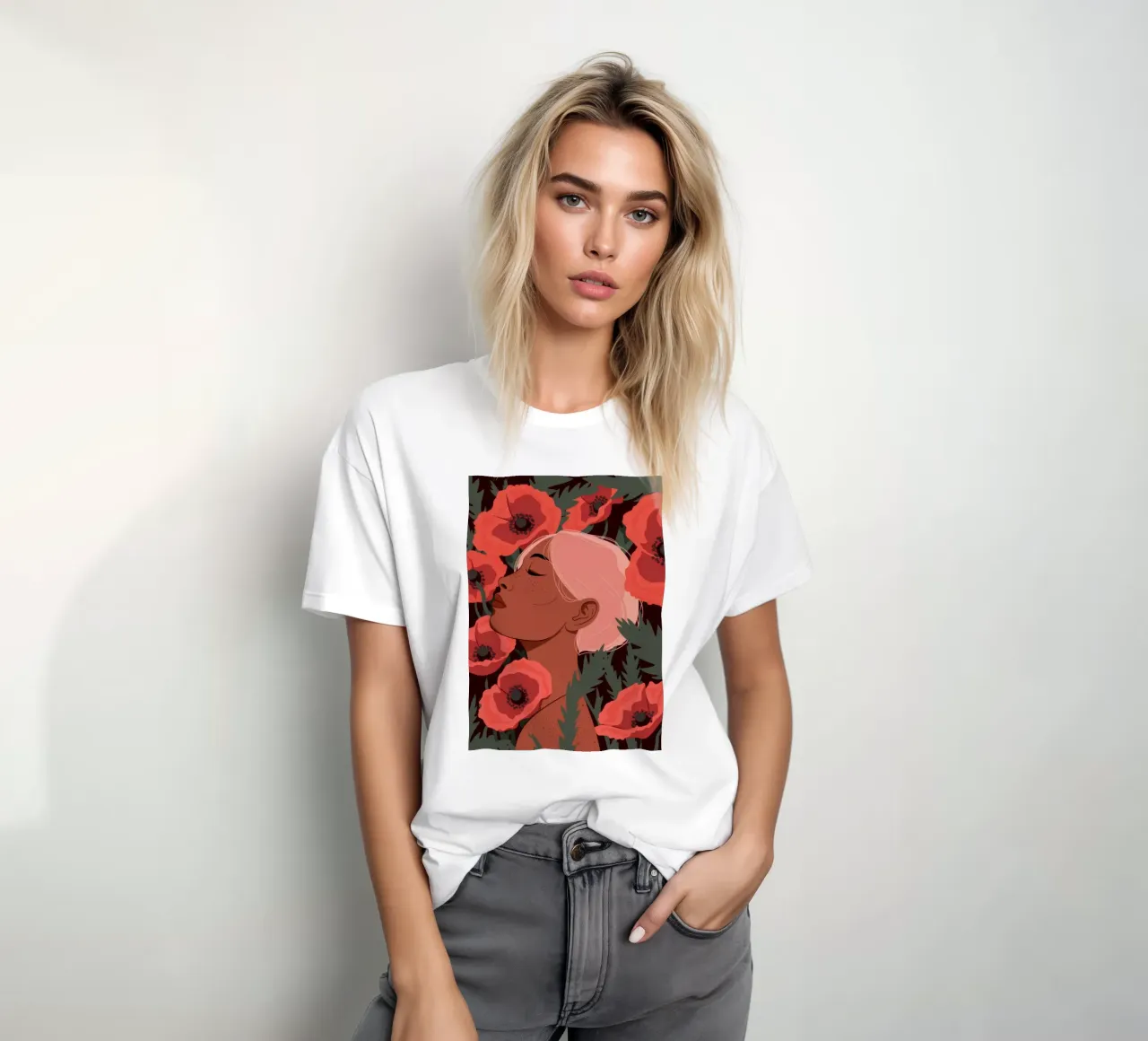 Campo di papaveri Reverie t-shirt da Color Oblivion