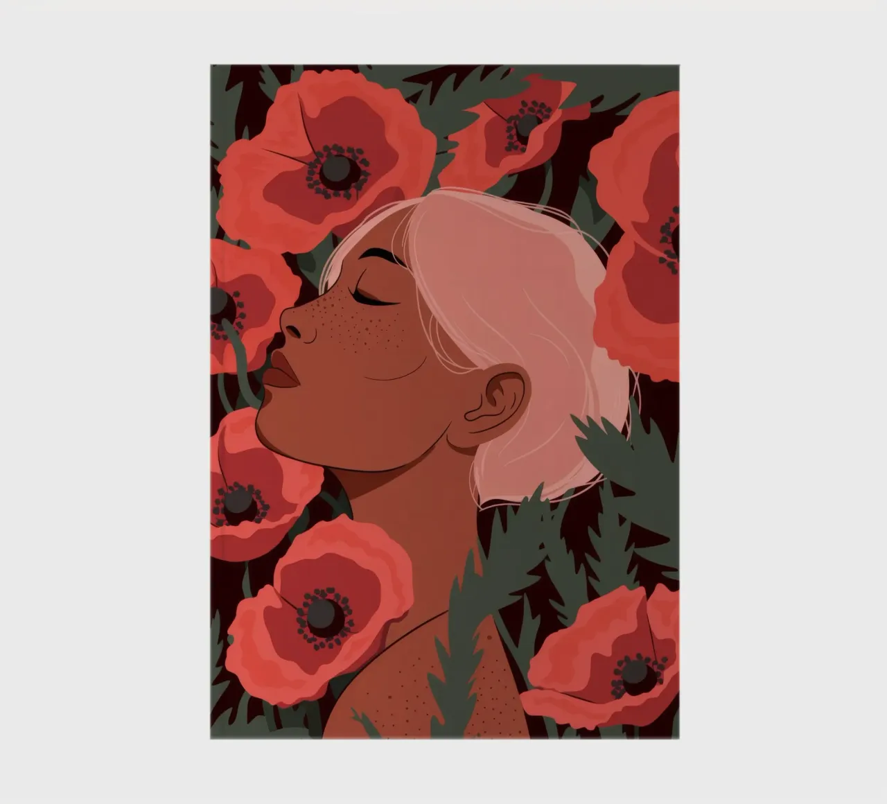 Poppy Field Reverie notebook by Color Oblivion