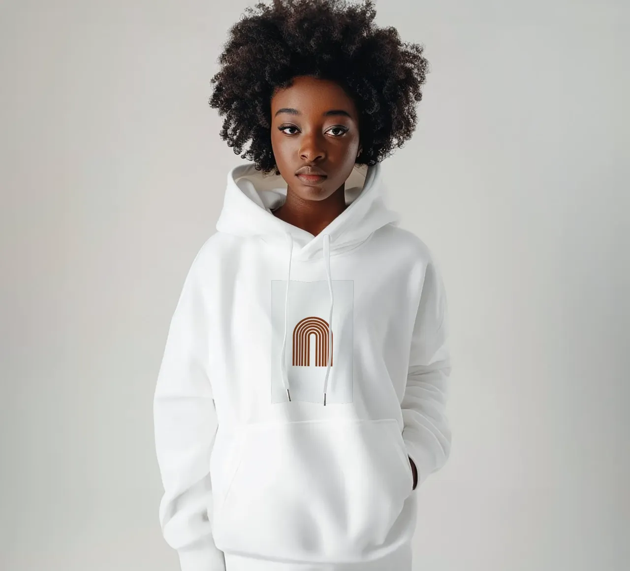 Rainbow sudadera con capucha de Pure