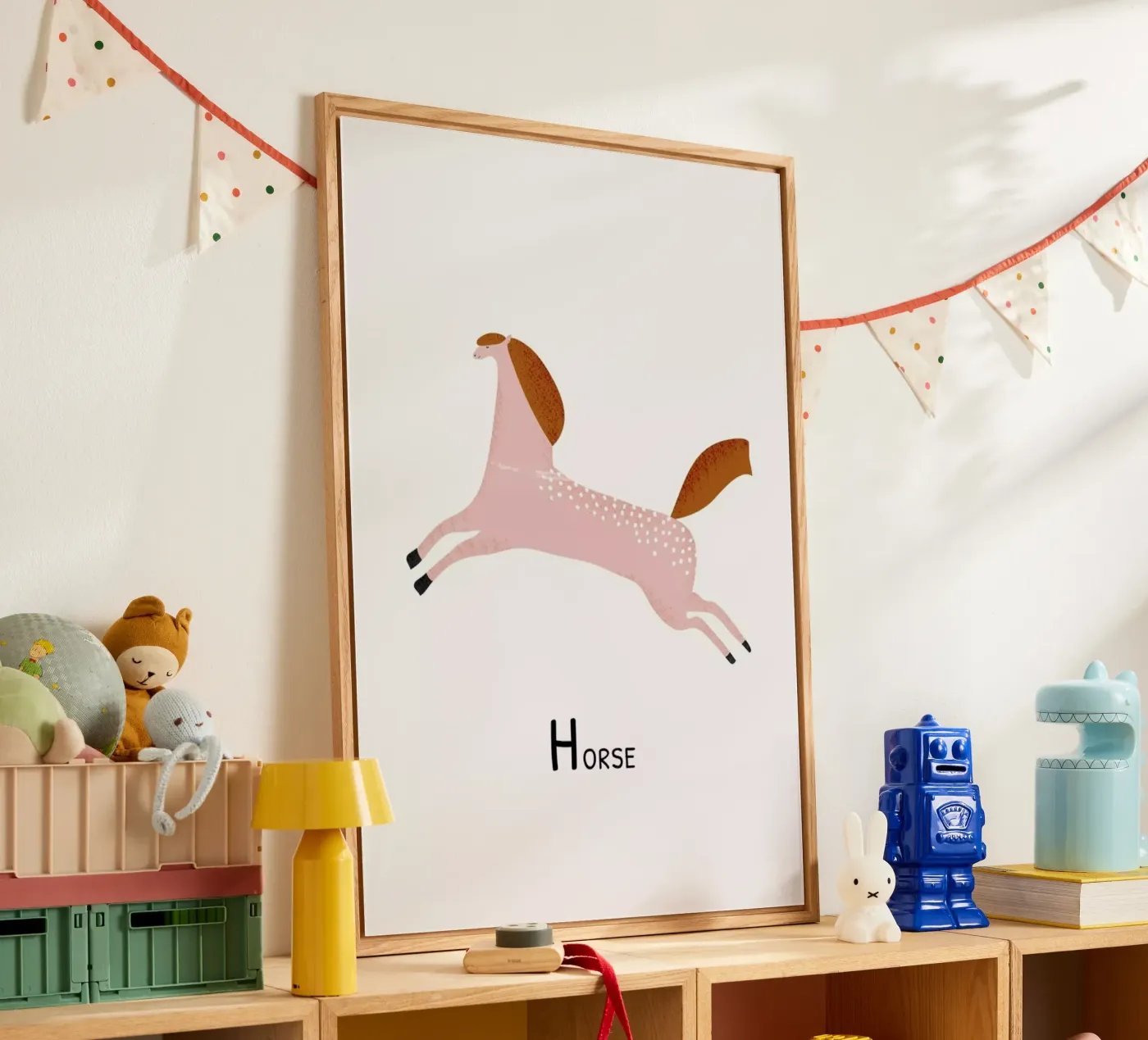 Horse acryl van Little Flourishes