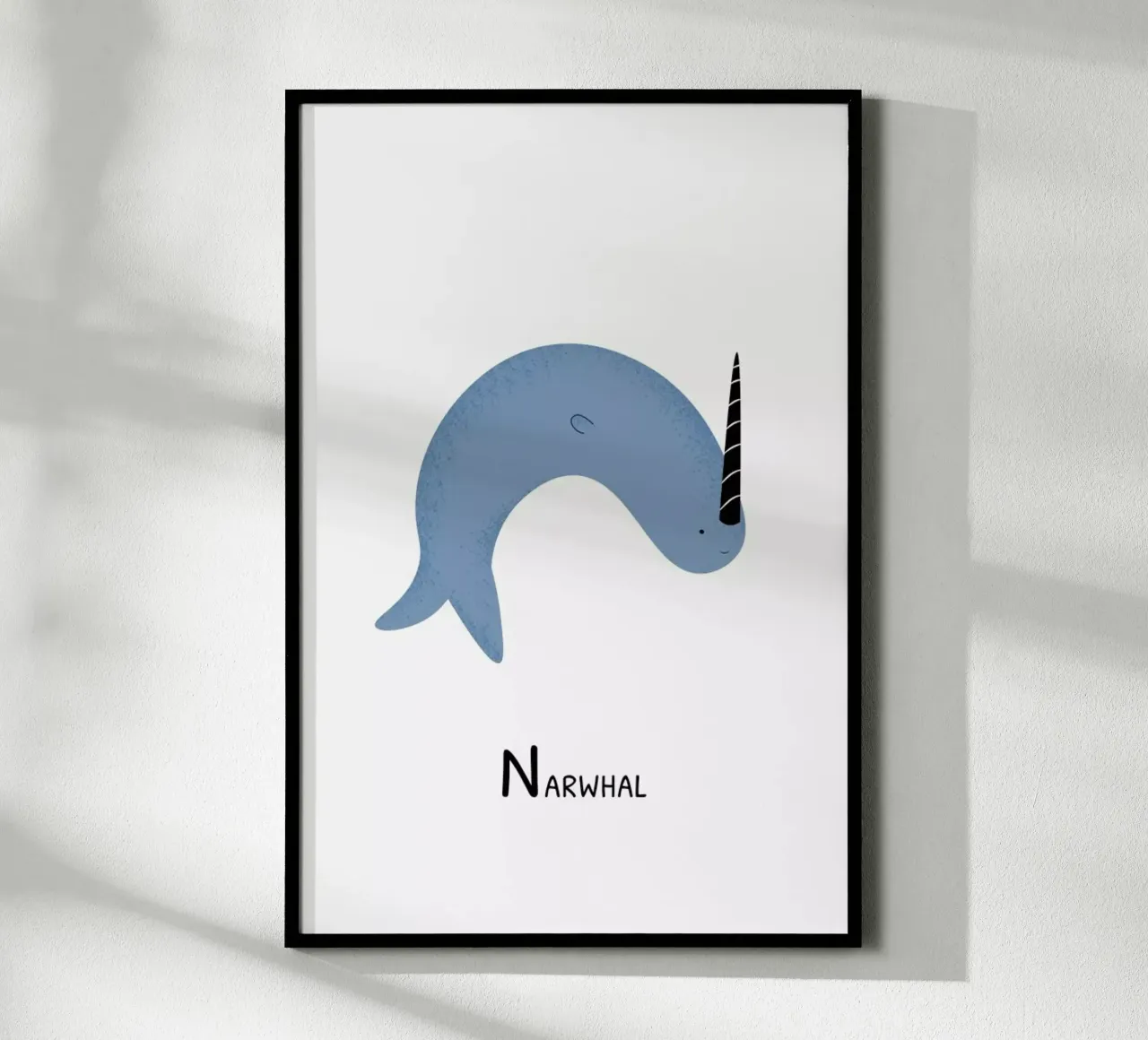 N for Narwhal carta hahnemühle da Little Flourishes