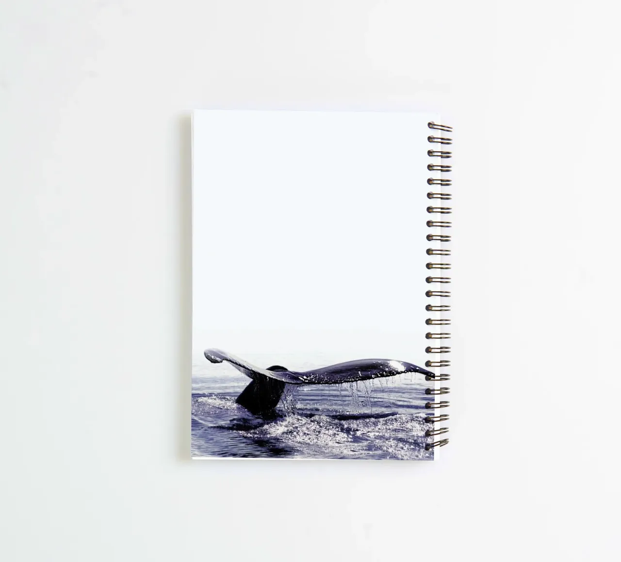 Whale Song Iceland spiral notebook by Monika Strigel
