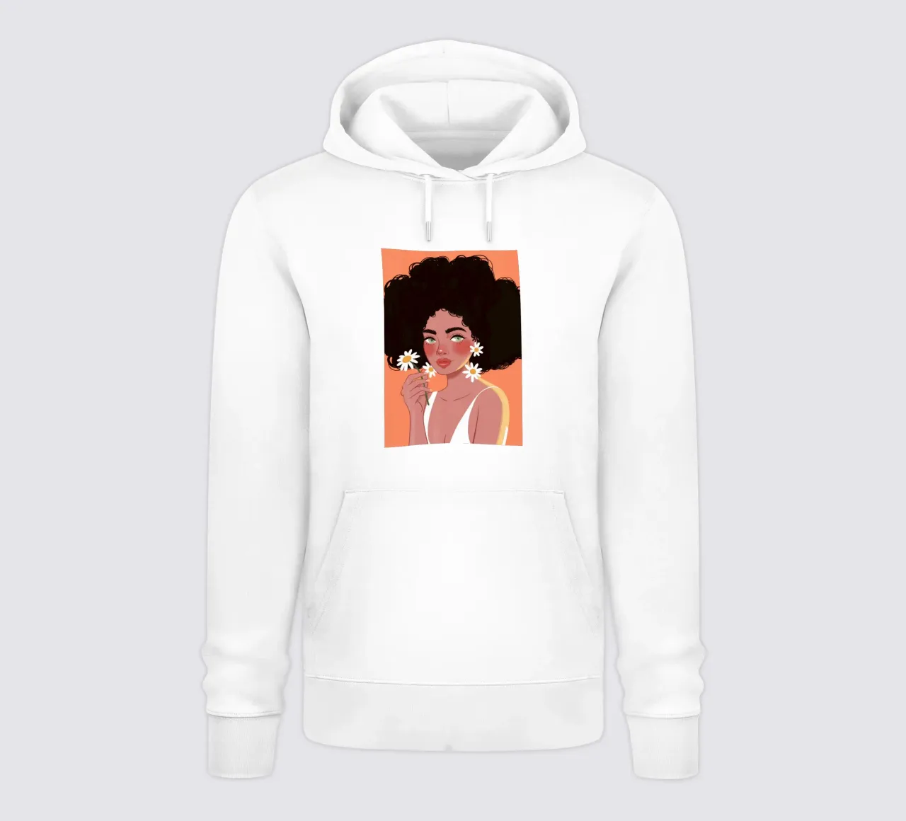 Riflesso Afro Daisy felpa con cappuccio da Color Oblivion