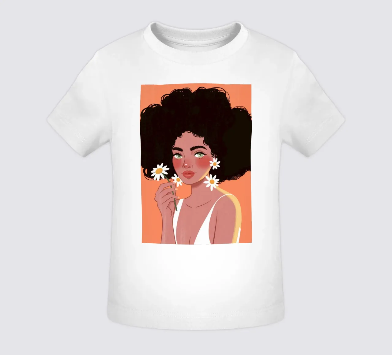 Riflesso Afro Daisy maglietta neonato da Color Oblivion