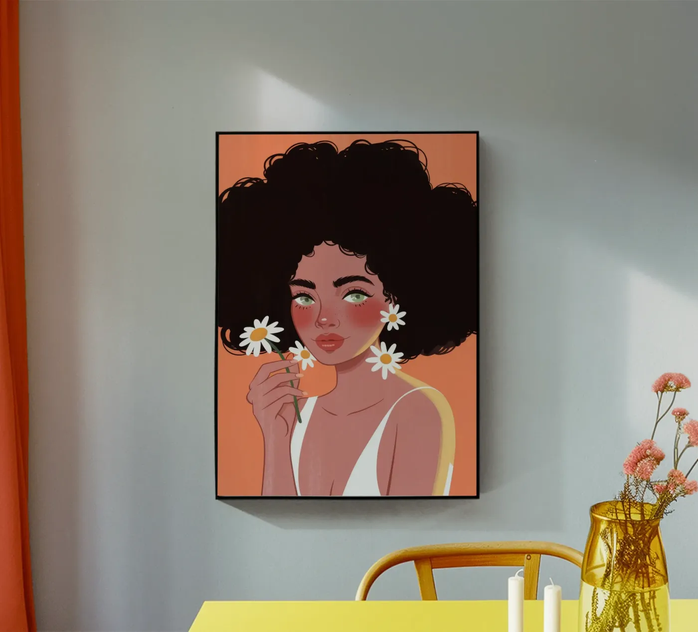 Riflesso Afro Daisy plexiglass da Color Oblivion