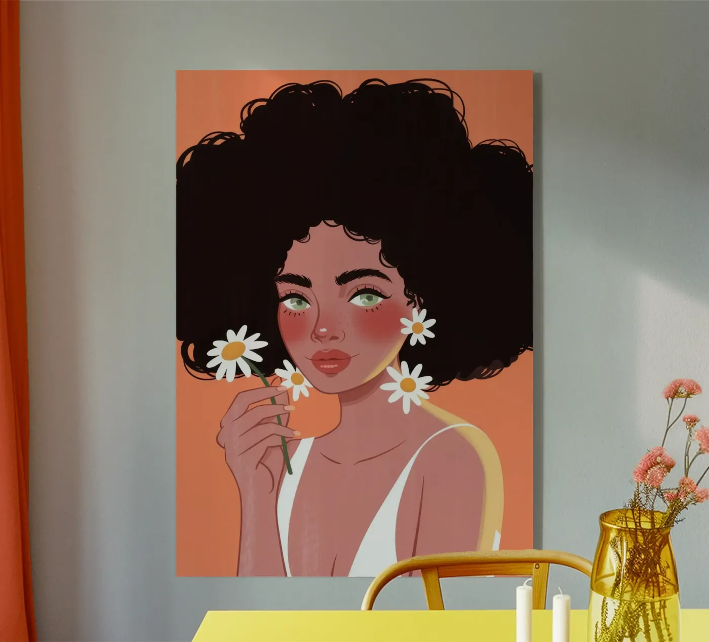 Riflesso Afro Daisy plexiglass da Color Oblivion