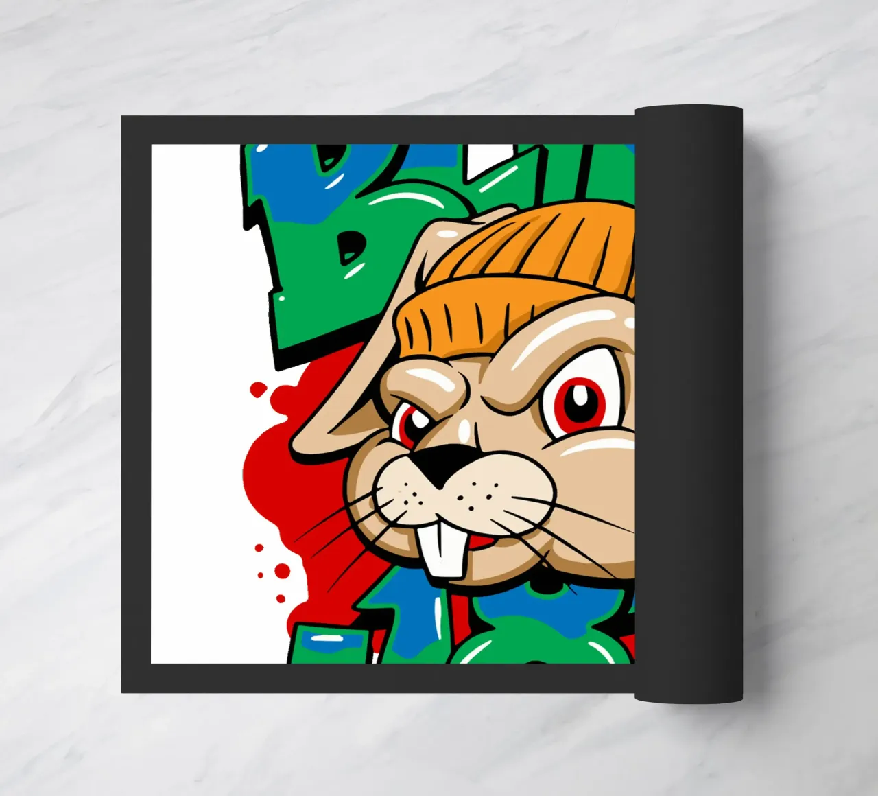 Blink-182 Graf Bunny Youth doormat by DuncanBennett shop
