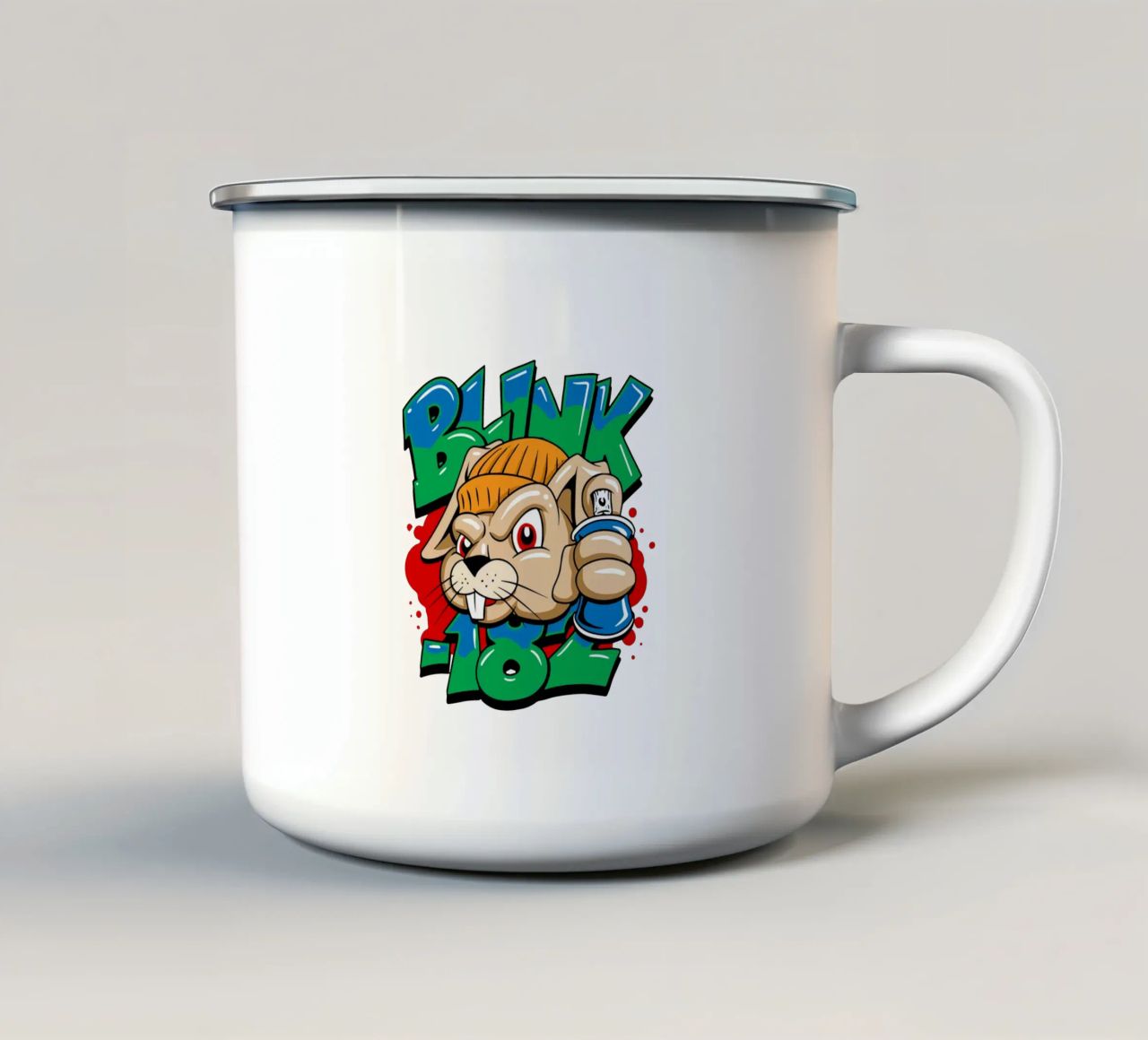 Blink-182 Graf Bunny Jugend Emaille Tasse von DuncanBennett shop