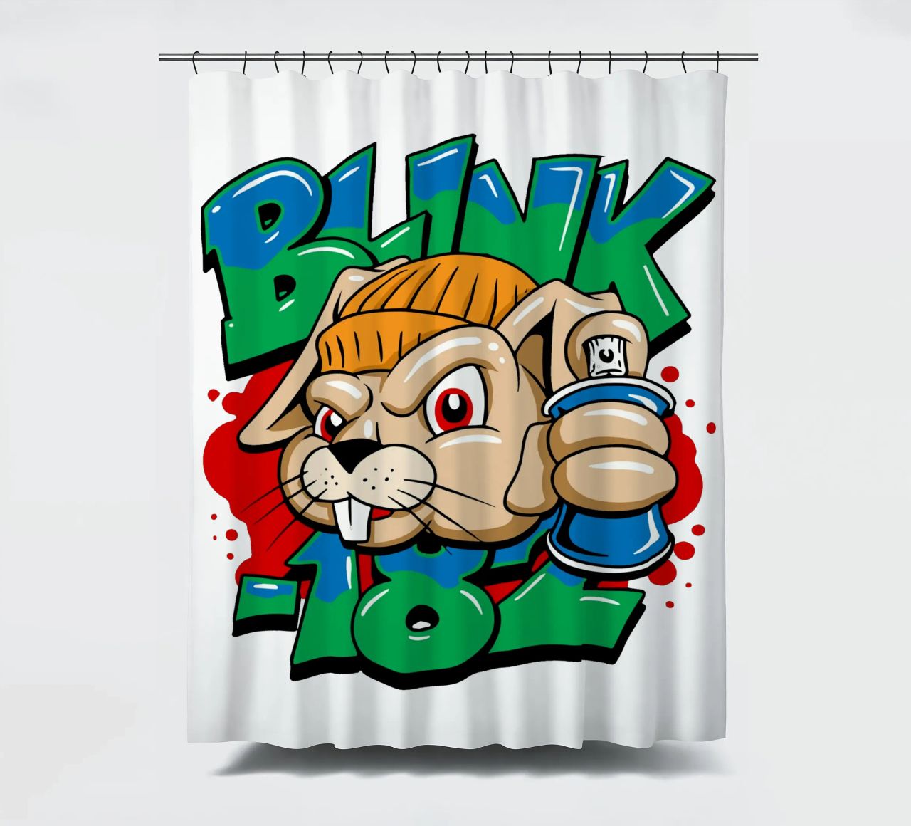 Blink-182 Graf Bunny Jugend Duschvorhang von DuncanBennett shop