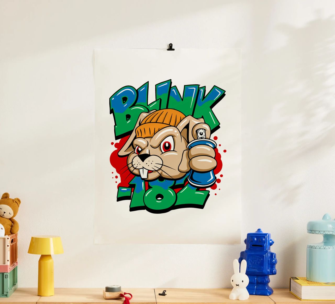 Blink-182 Graf Bunny Jugend Poster von DuncanBennett shop