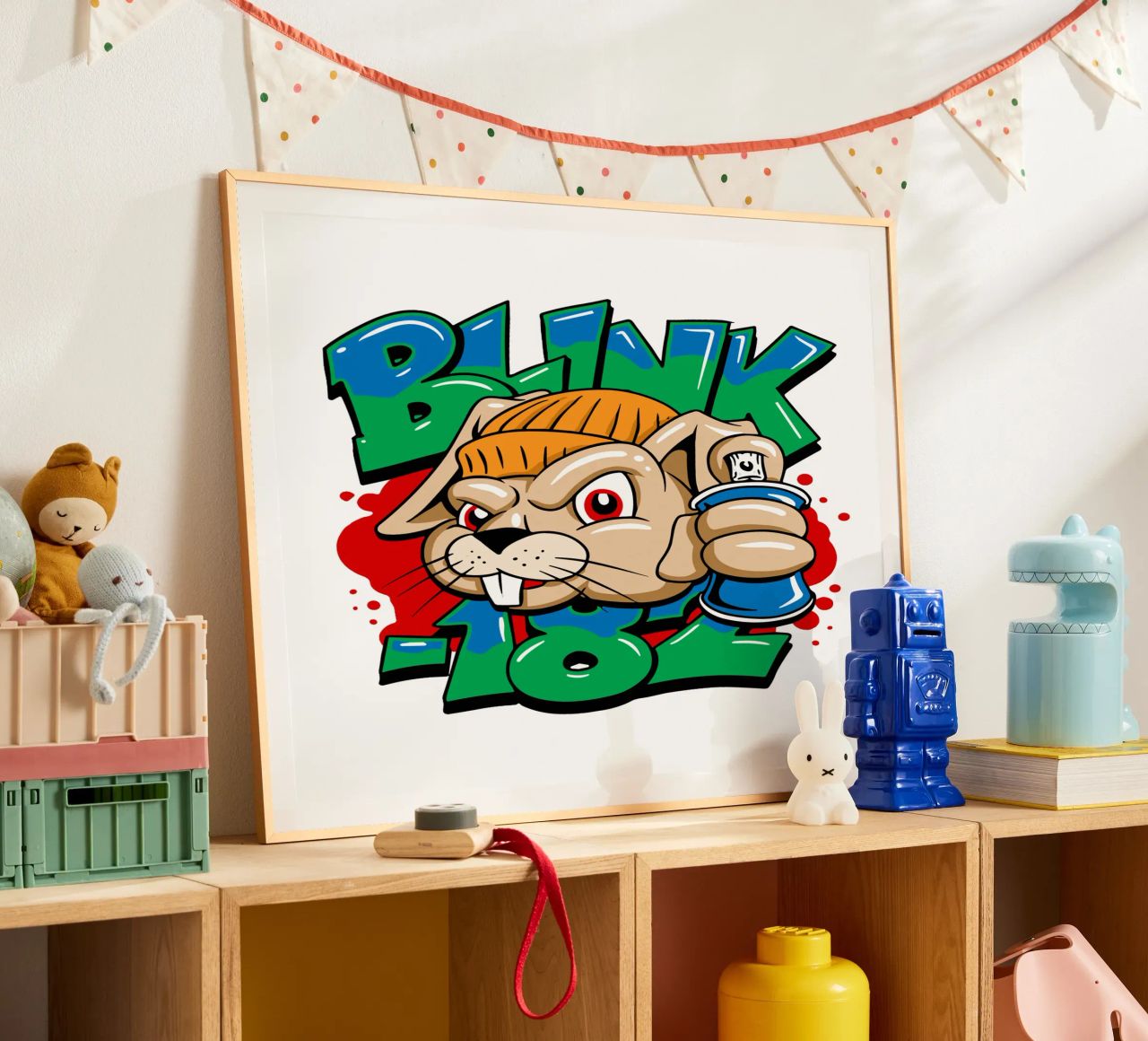 Blink-182 Graf Bunny Jugend Poster von DuncanBennett shop