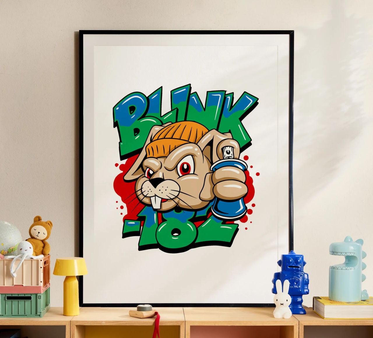 Blink-182 Graf Bunny Jugend Poster von DuncanBennett shop