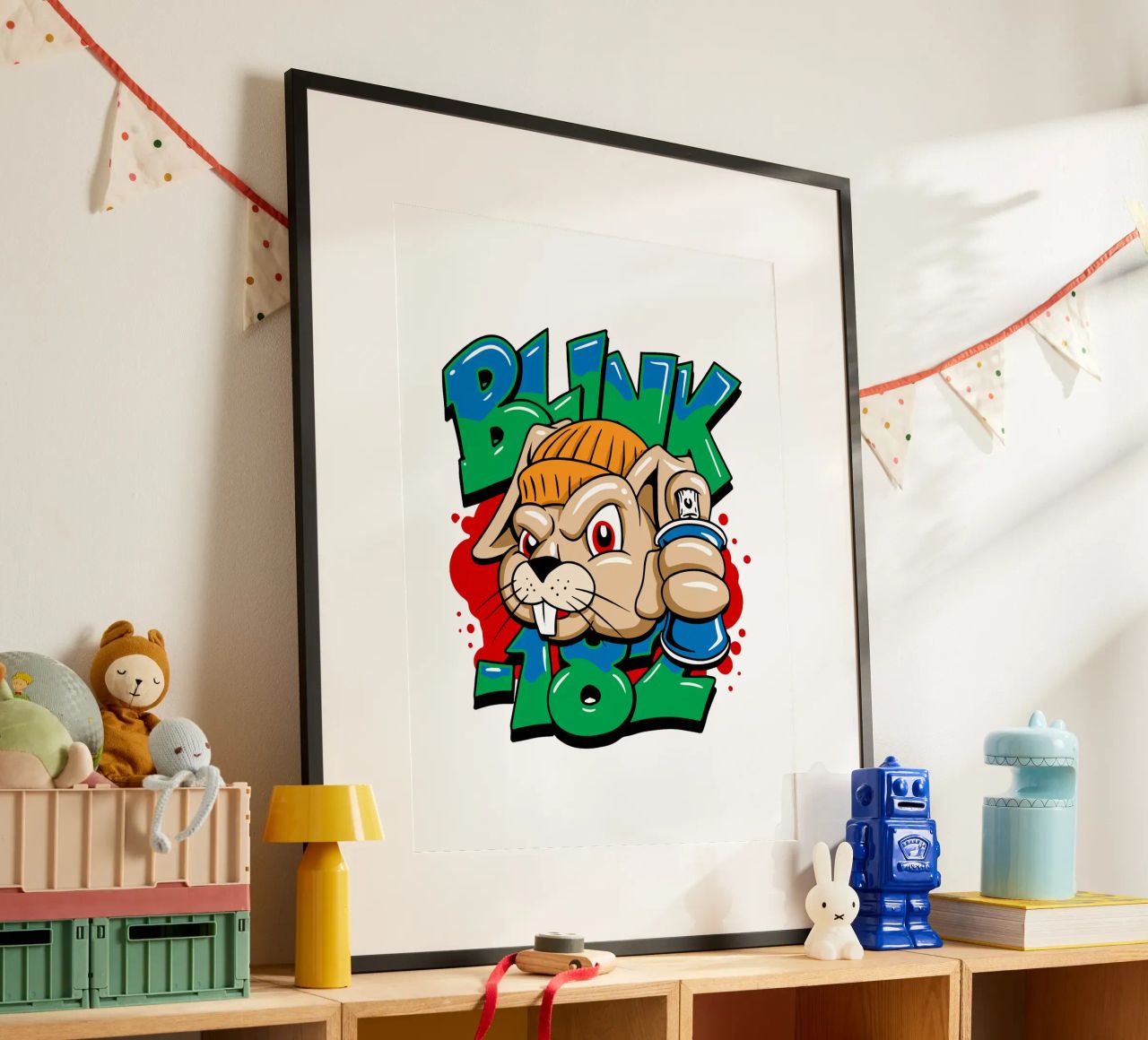 Blink-182 Graf Bunny Jugend Poster von DuncanBennett shop