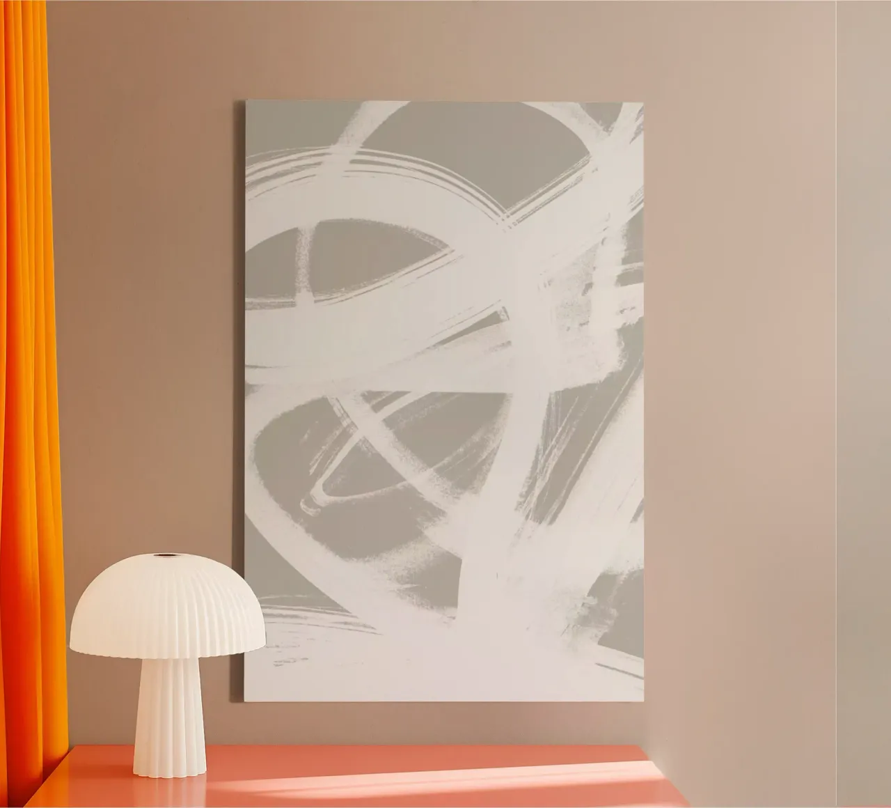 Abstract Brush Strokes 6 tela con Cornice a cassetta da Mareike Böhmer