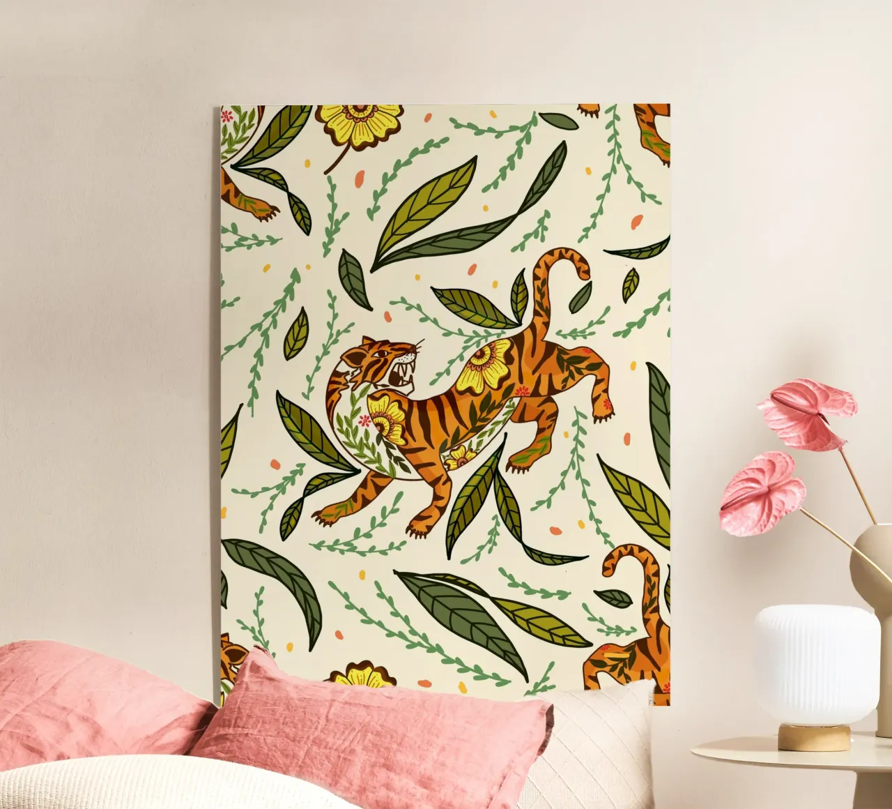 Retro Tiger Roar plexiglass da Mitalim Designs