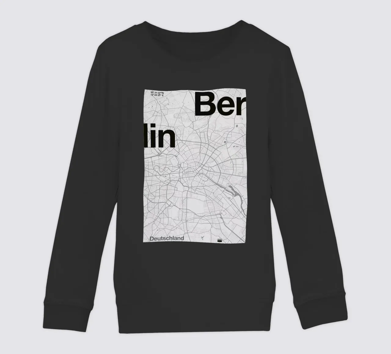 Berlin Minimalist Map felpa bambino da Florent Bodart