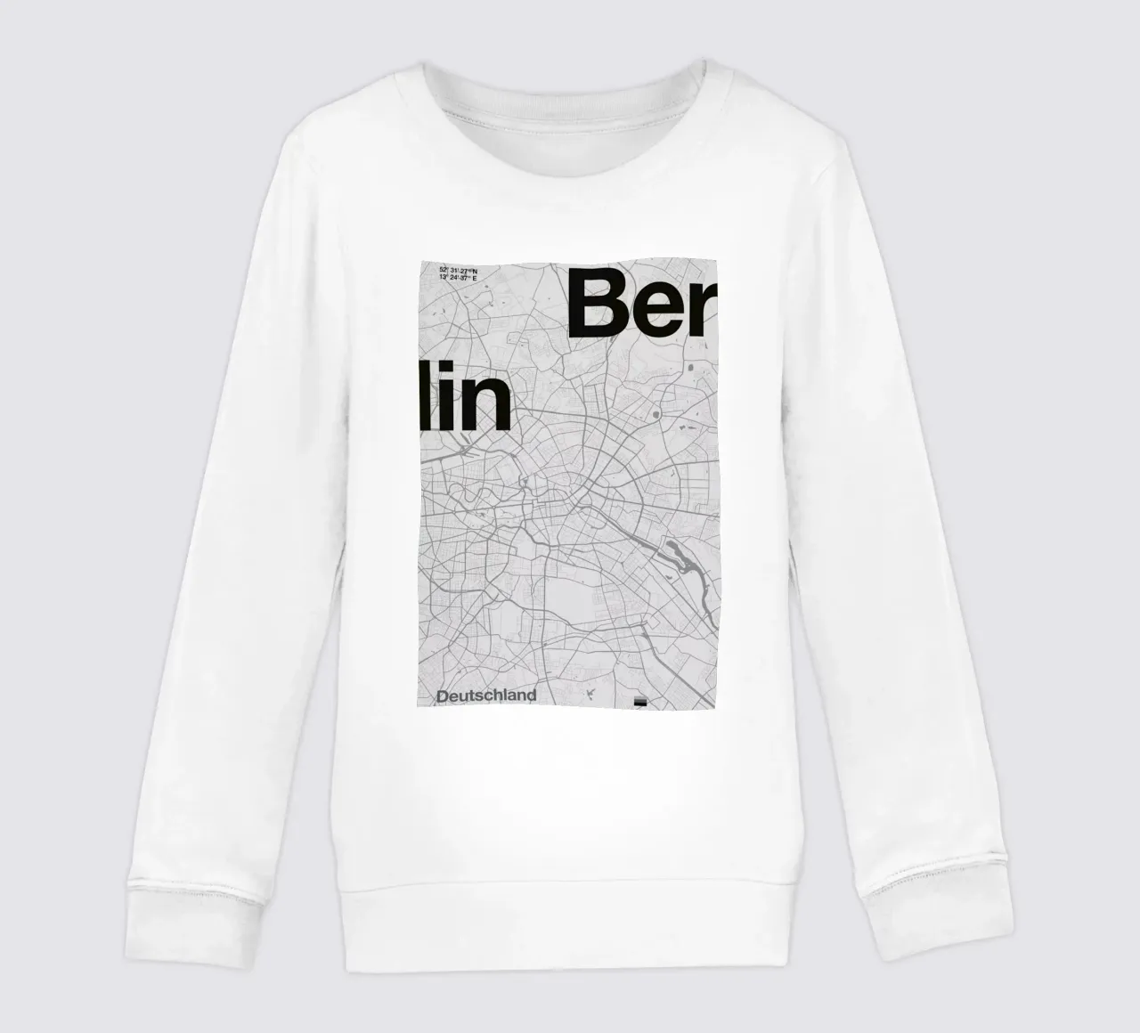 Berlin Minimalist Map felpa bambino da Florent Bodart