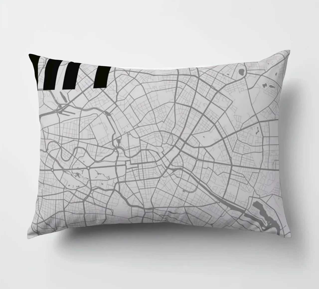 Berlin Minimalist Map cuscino da Florent Bodart