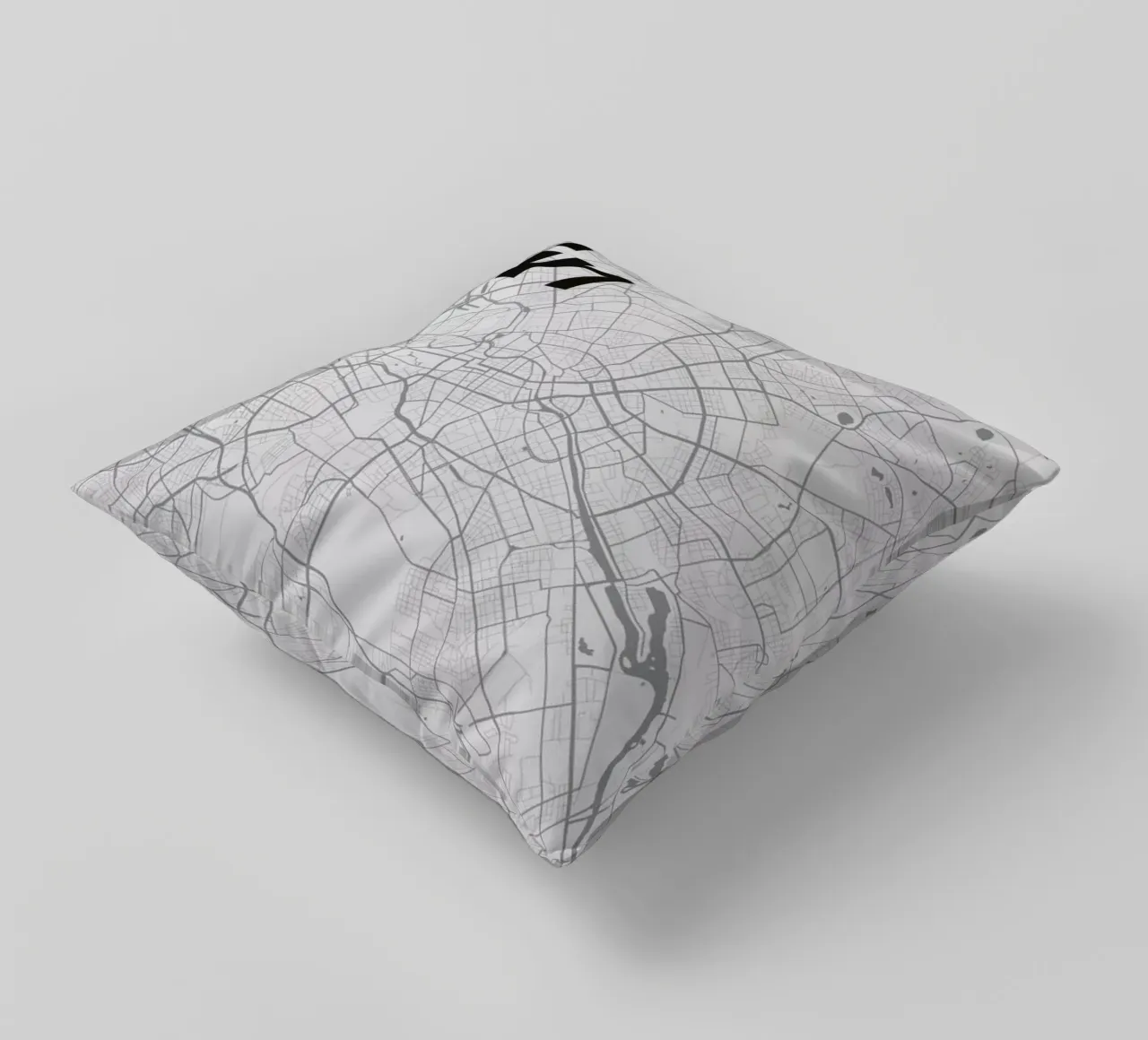 Berlin Minimalist Map cuscino da Florent Bodart
