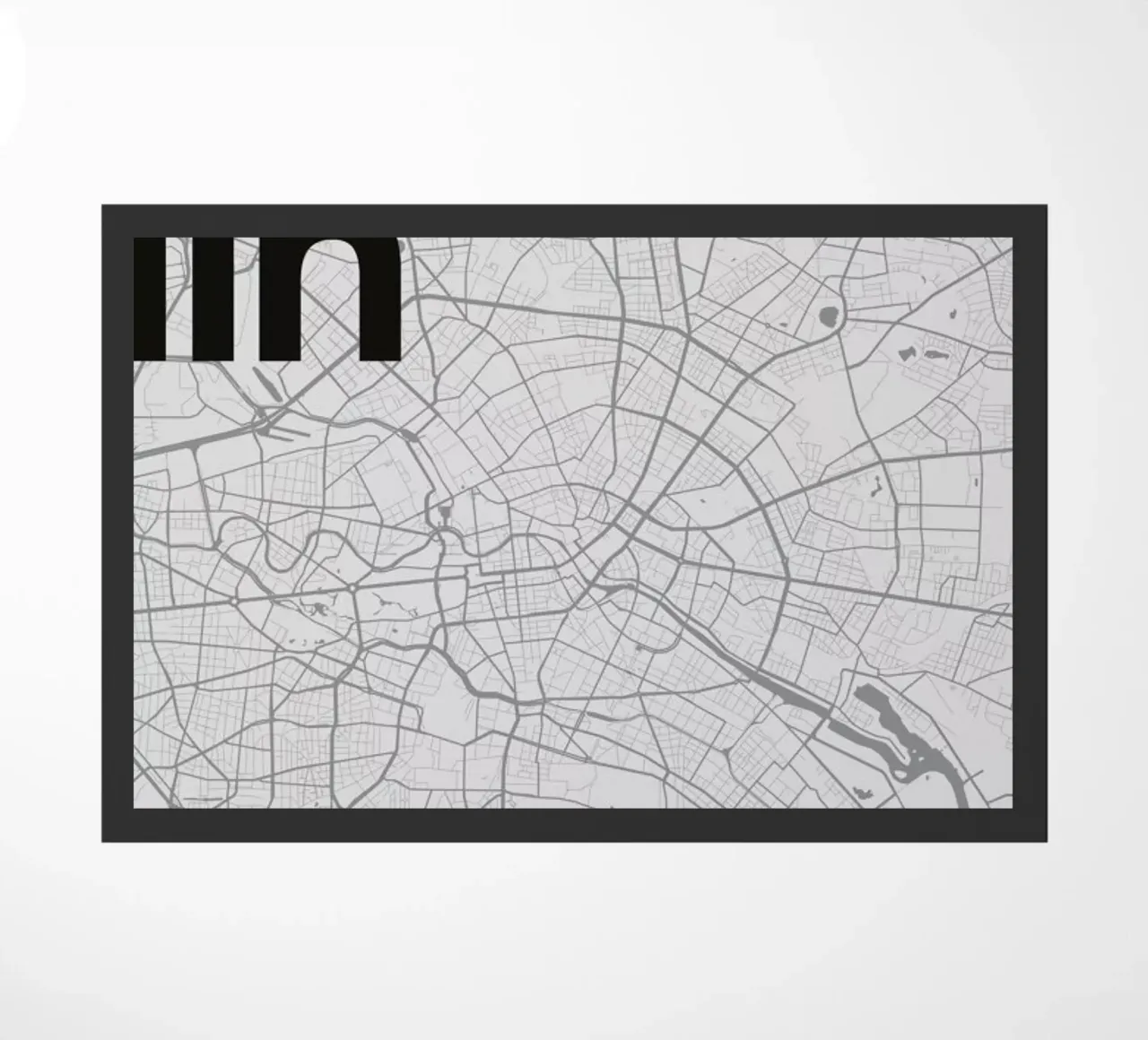 Berlin Minimalist Map zerbino da Florent Bodart
