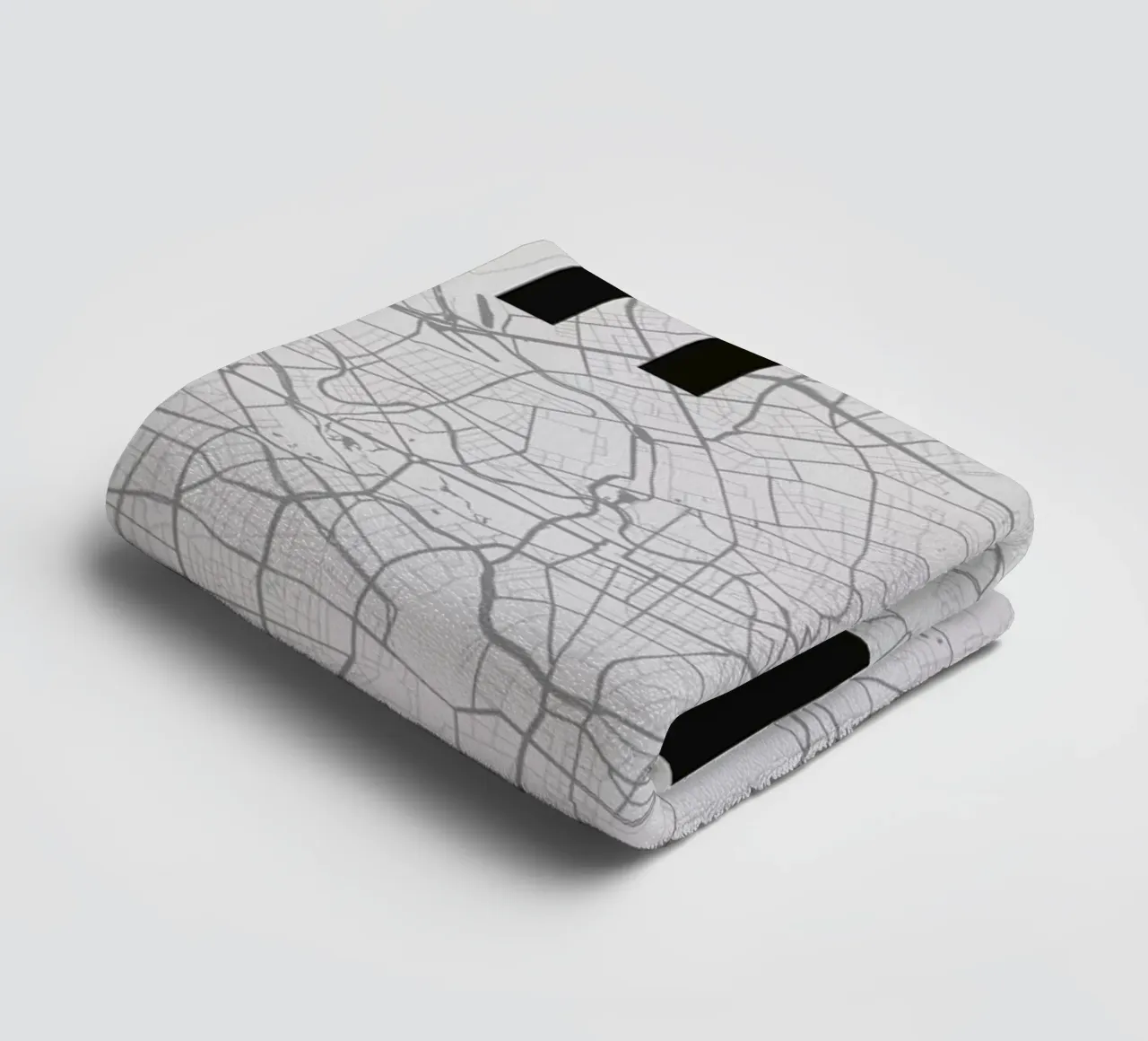 Berlin Minimalist Map asciugamano da bagno da Florent Bodart