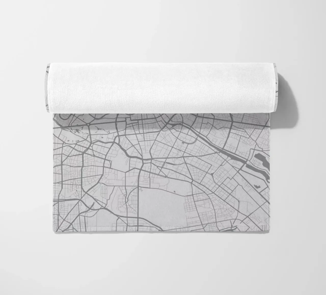 Berlin Minimalist Map telo mare da Florent Bodart