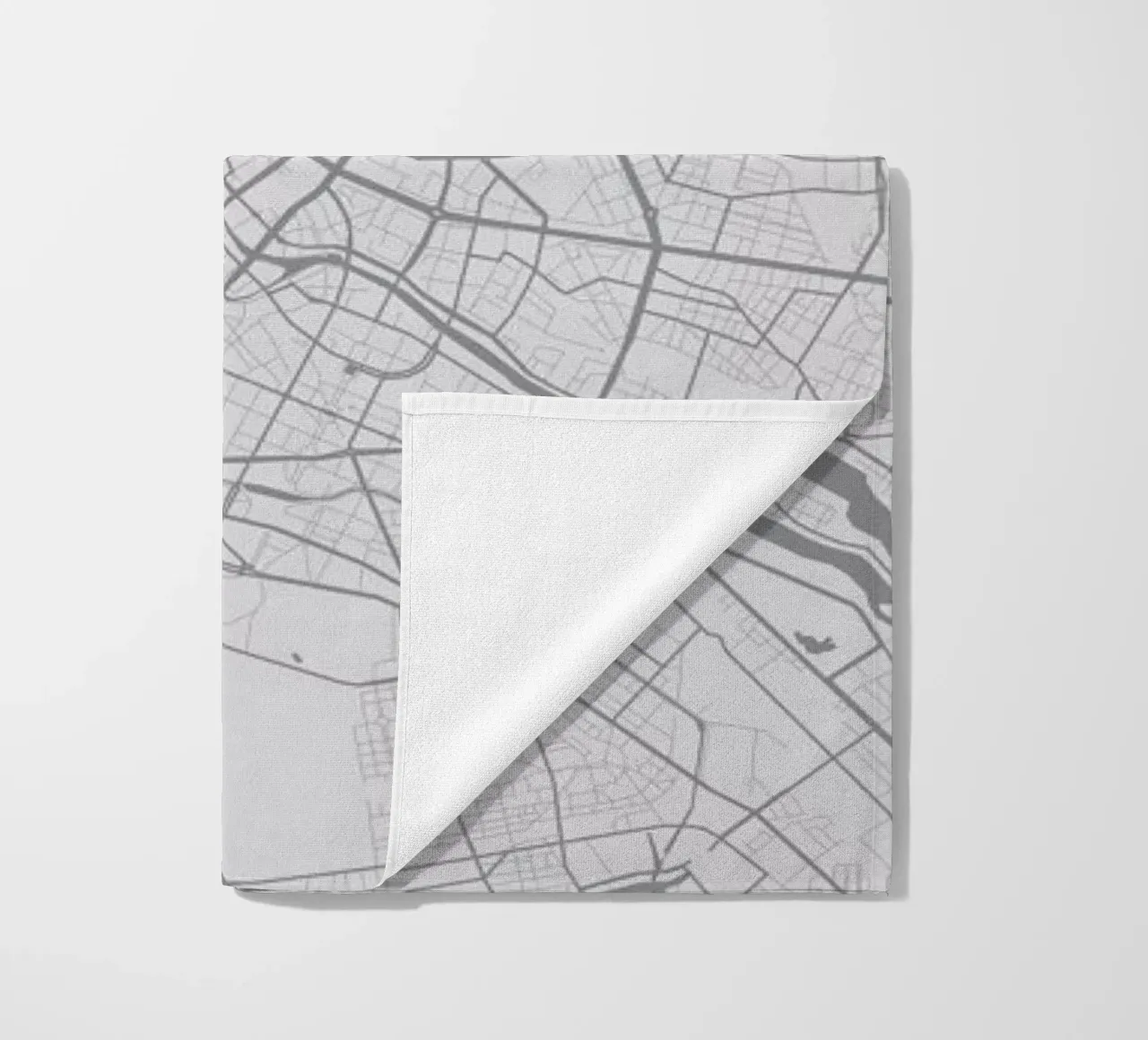 Berlin Minimalist Map telo mare da Florent Bodart