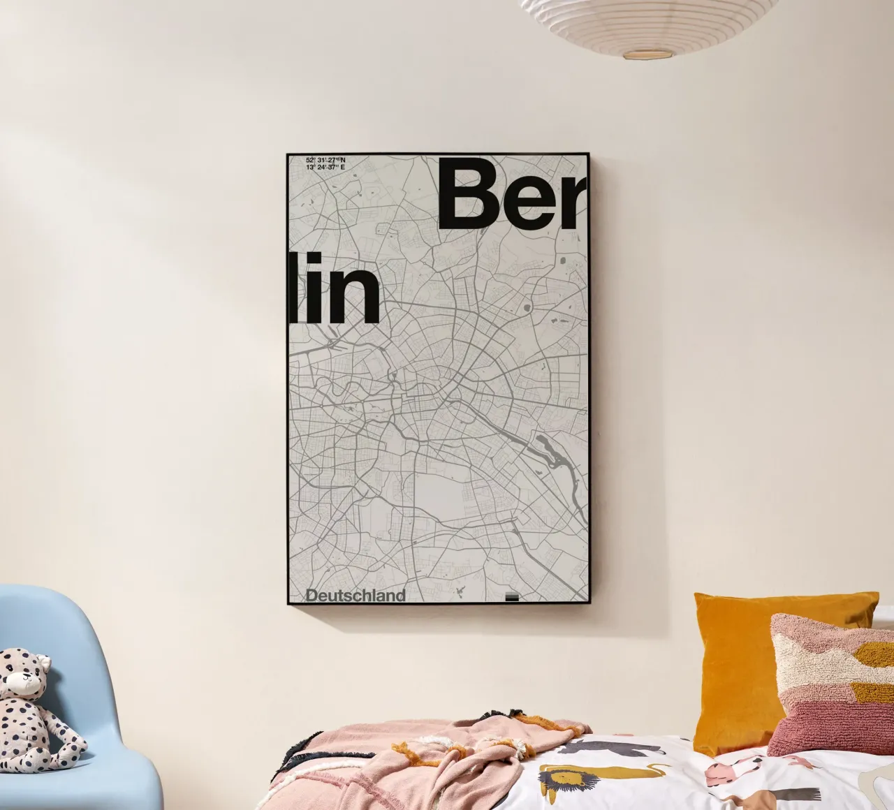 Berlin Minimalist Map plexiglass da Florent Bodart