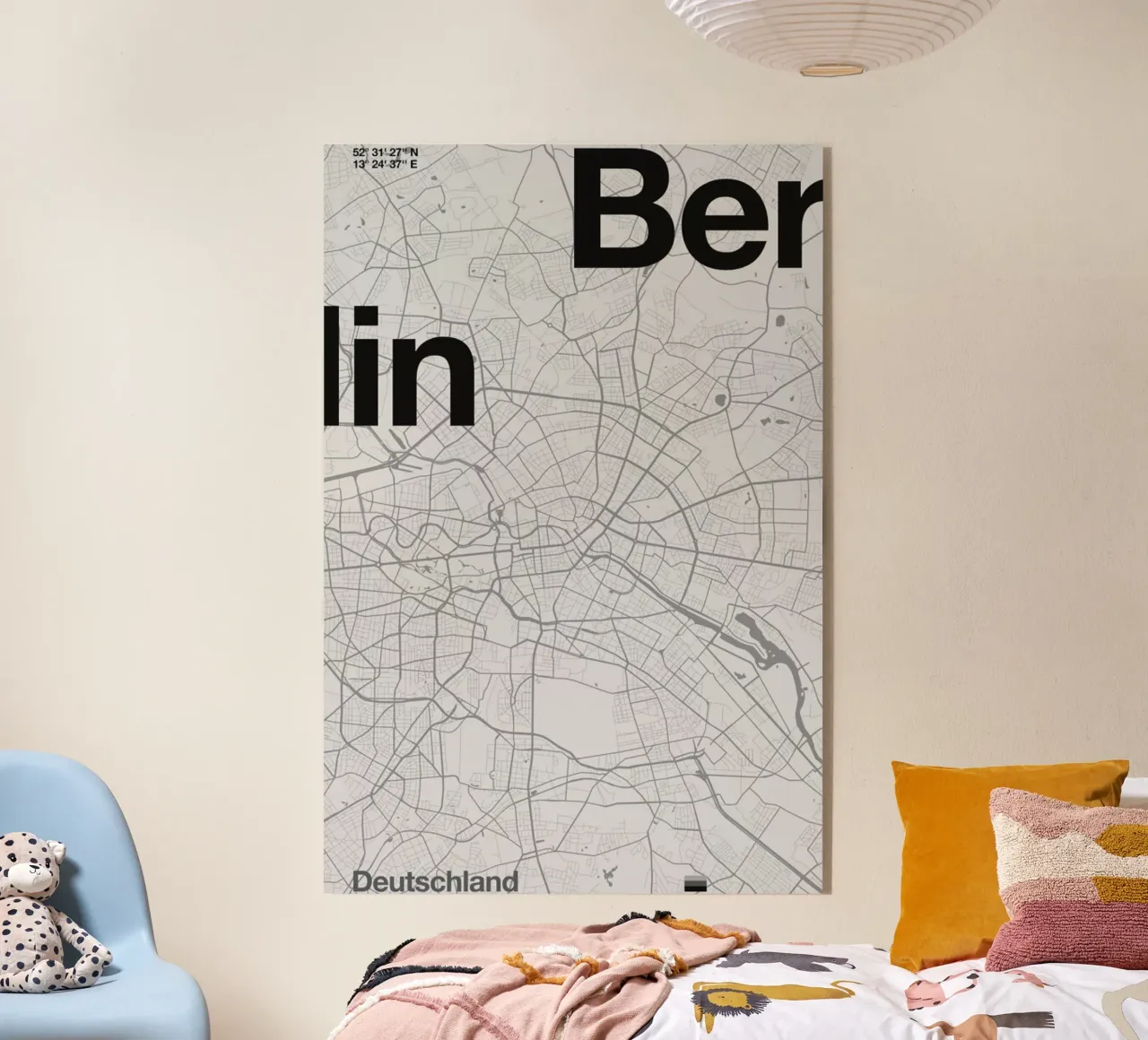 Berlin Minimalist Map plexiglass da Florent Bodart
