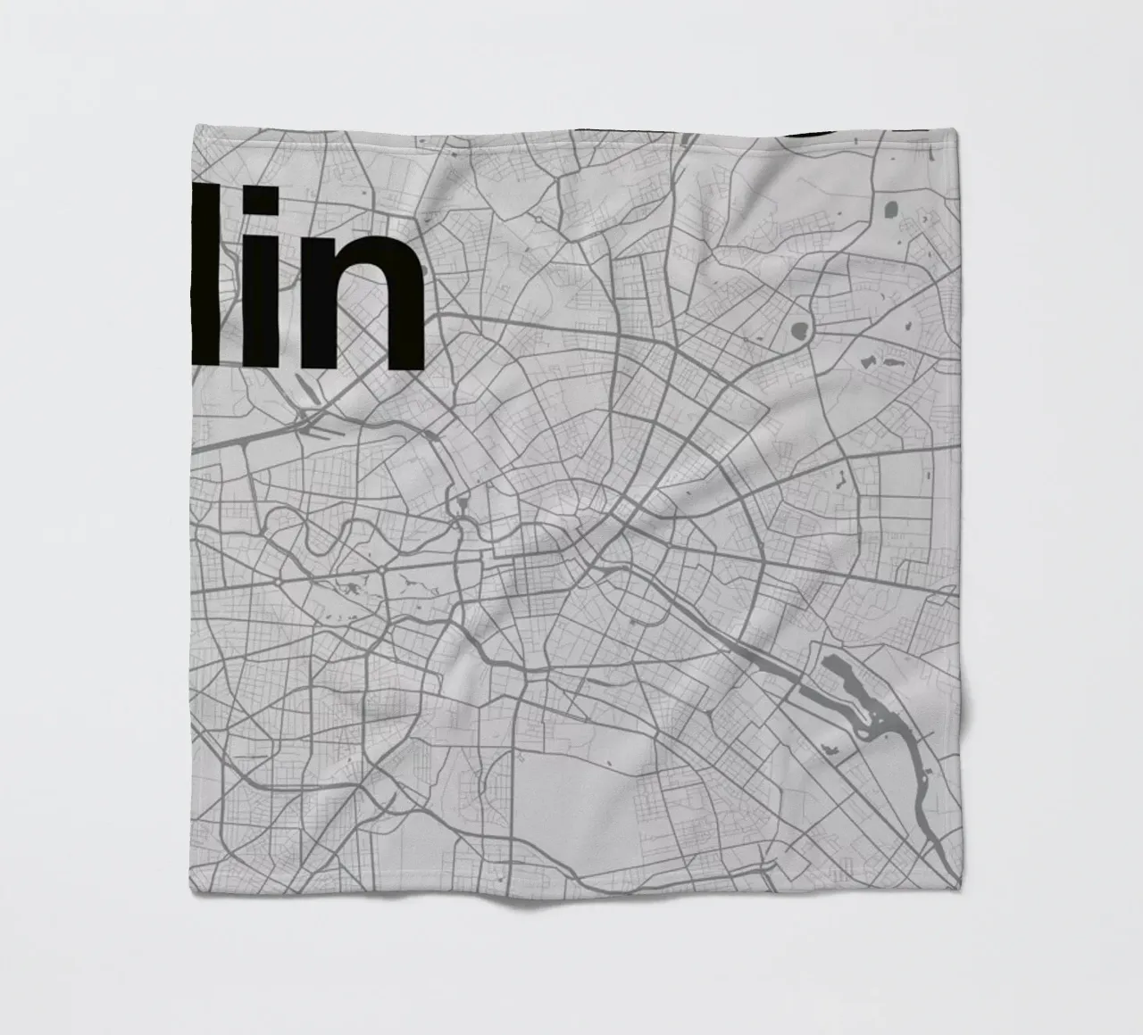 Berlin Minimalist Map coperta in pile da Florent Bodart