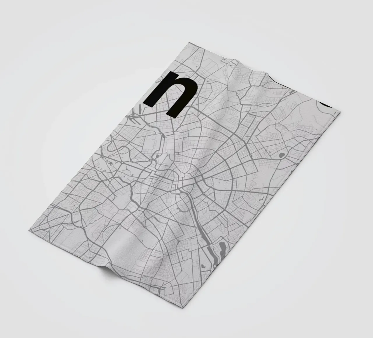 Berlin Minimalist Map coperta in pile da Florent Bodart