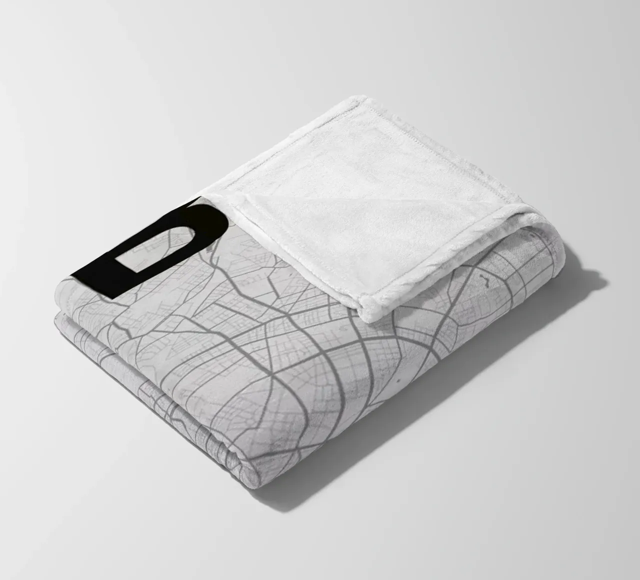 Berlin Minimalist Map coperta in pile da Florent Bodart