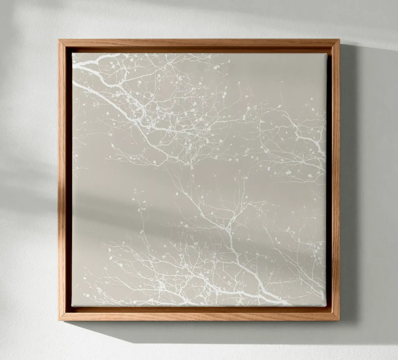 Branches New Natural tela con Cornice a cassetta da Monika Strigel