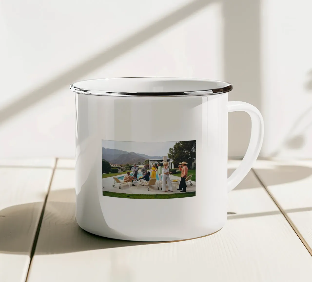 fascino a bordo piscina tazza in smalto da DuncanBennett shop