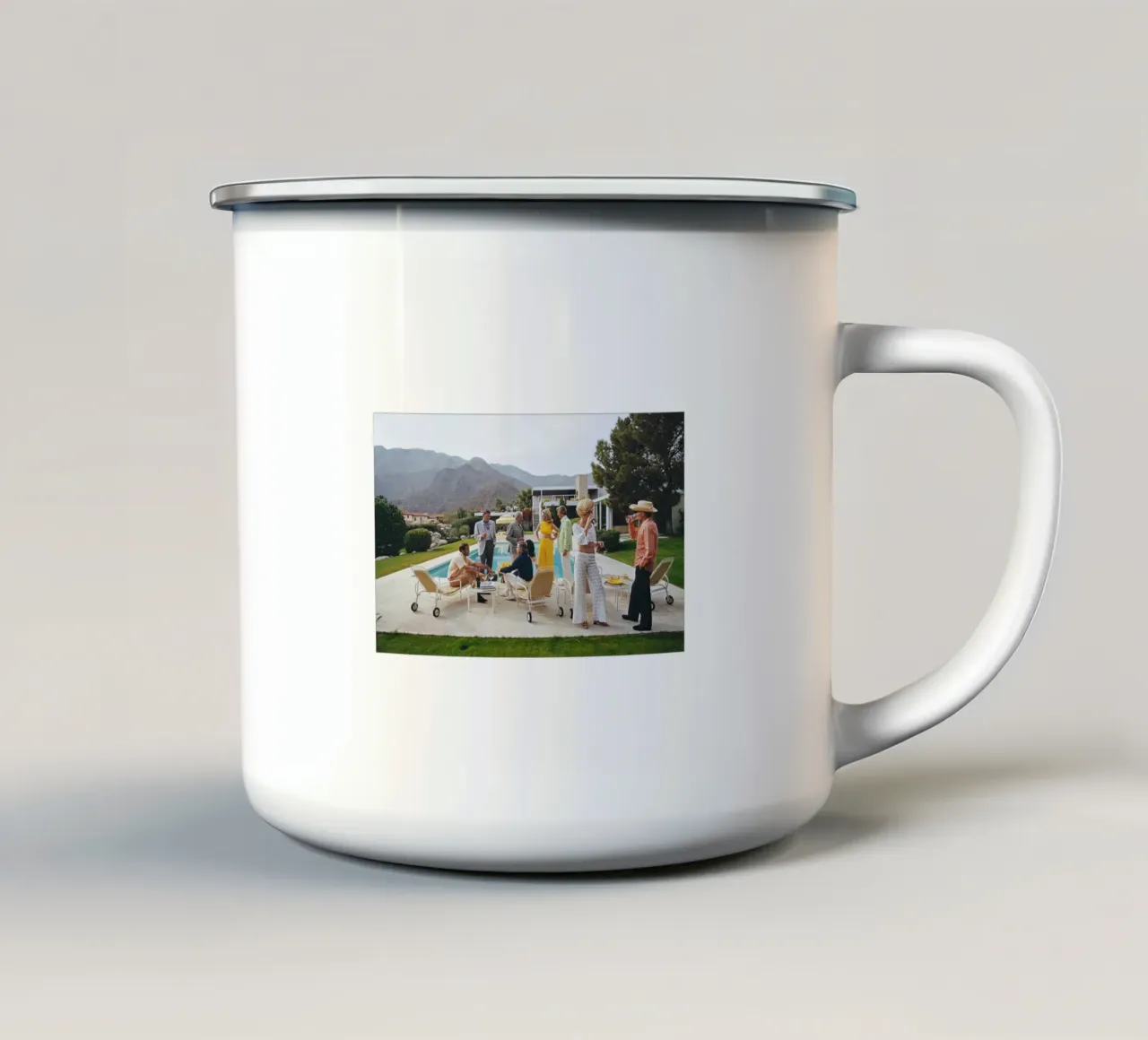 fascino a bordo piscina tazza in smalto da DuncanBennett shop