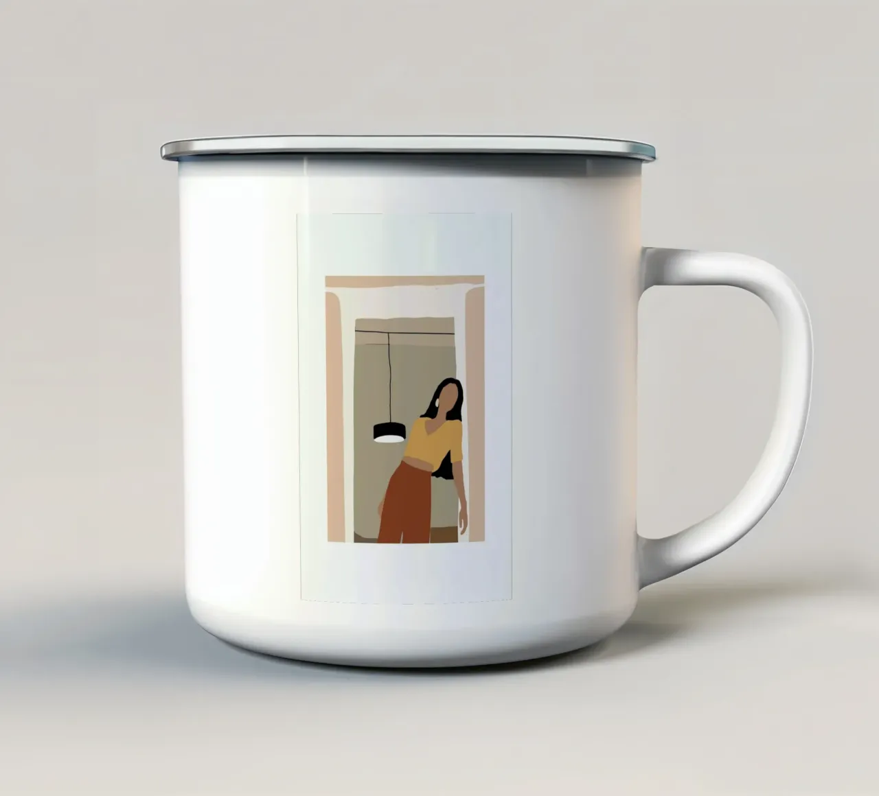 Leaning tazza in smalto da Pure