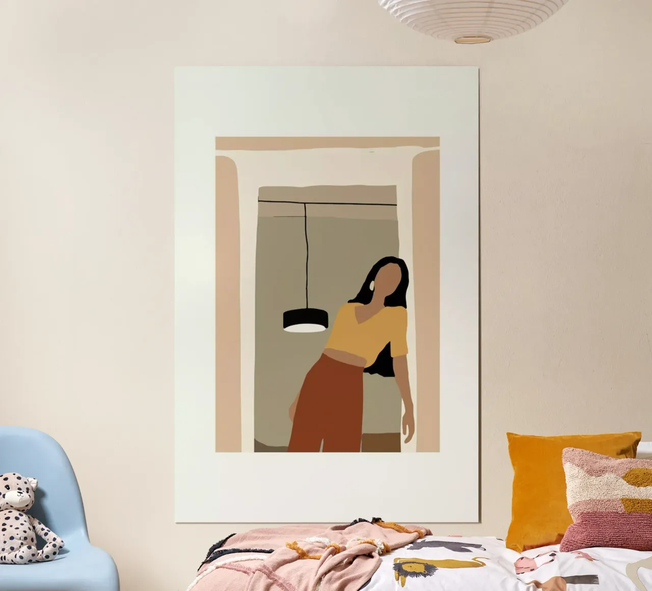 Leaning poster con telaio in legno da Pure