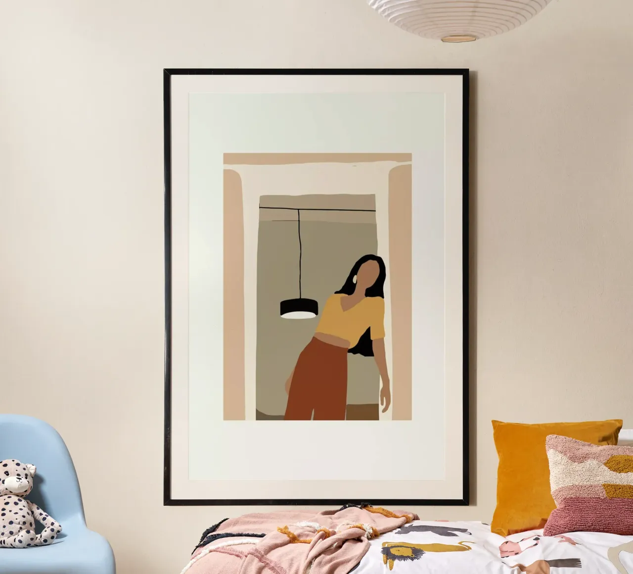 Leaning poster con telaio in legno da Pure