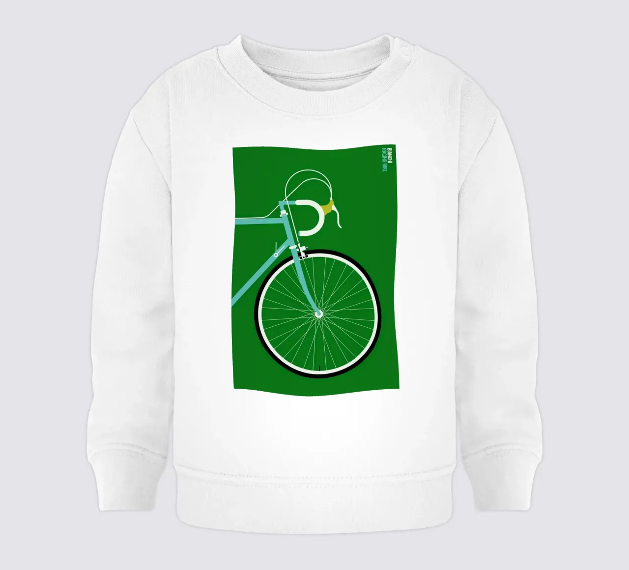 Icons Bianchi Front felpa neonato da Bo Lundberg