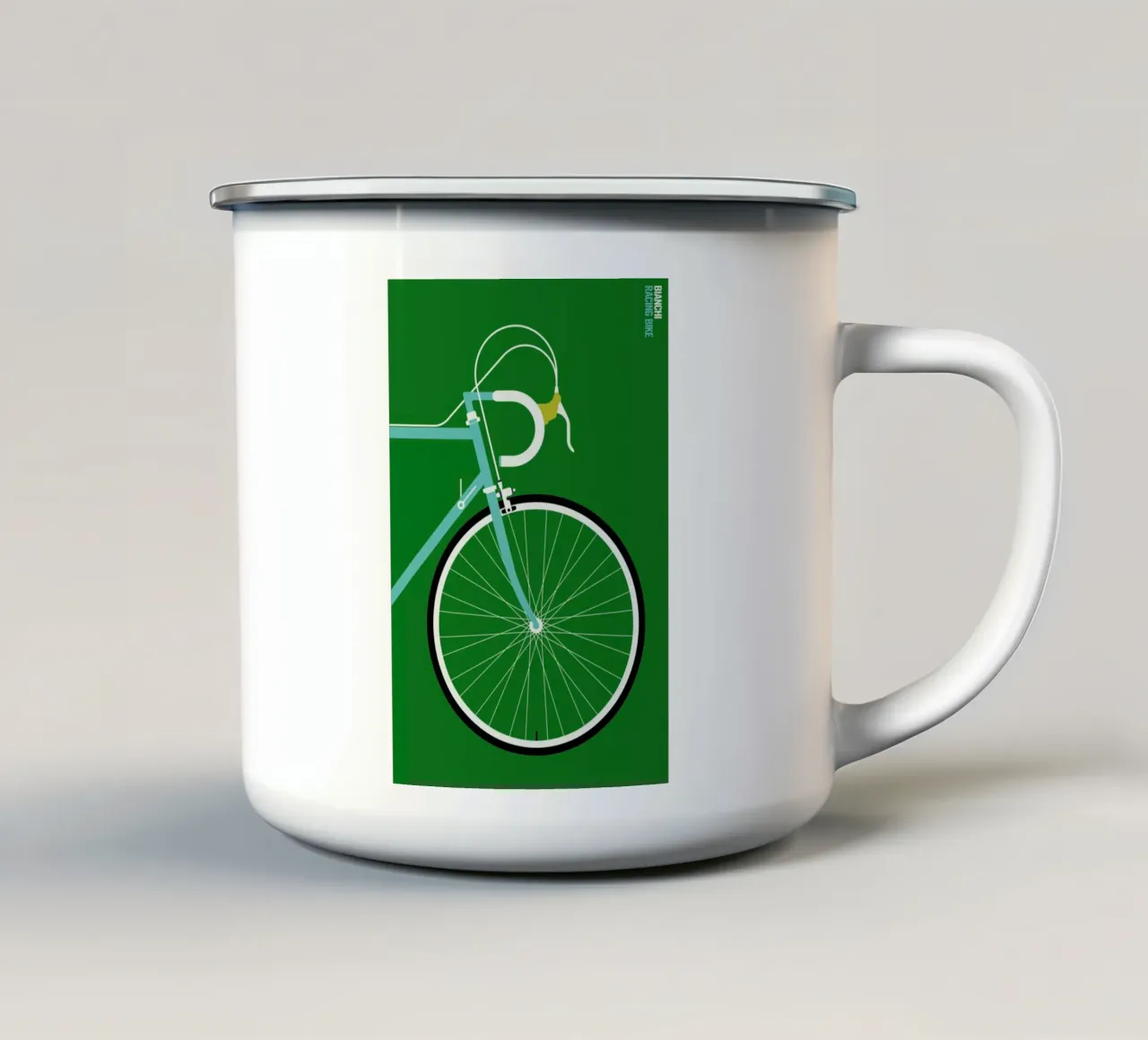 Icons Bianchi Front tazza in smalto da Bo Lundberg