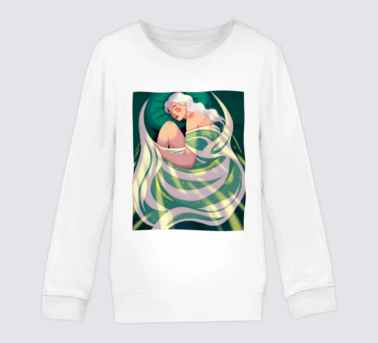 Ethereal Flowing Grace kids sweatshirt by Color Oblivion