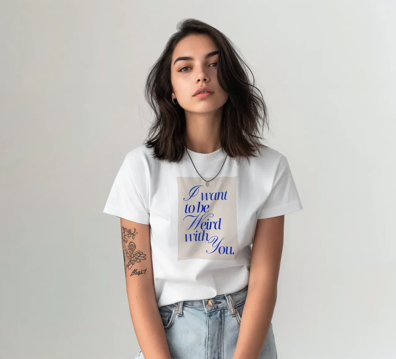 I want to be weird with you t-shirt da Ohkimiko