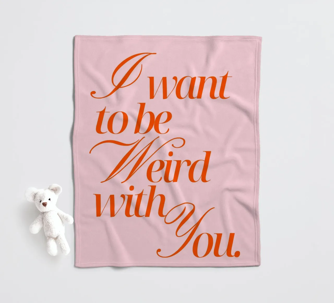 I want to be weird with you coperta in pile da Ohkimiko