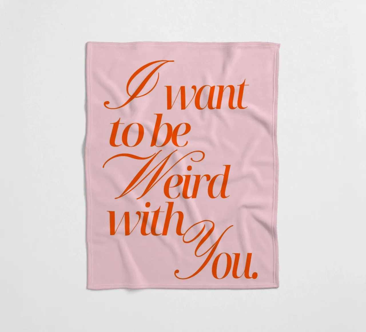 I want to be weird with you coperta in pile da Ohkimiko